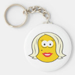 Marilyn Smiley Face Key Chain