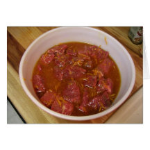 Marinated Beef Ready For Cooking Cards
