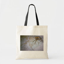 Marine chart and compass, divider tote bags