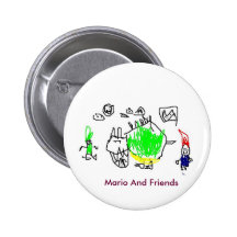 Mario, Luigi And Bowser Button