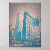 Market street in San Francisco Poster