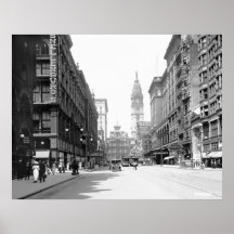 Market Street, Philly, 1910s Posters