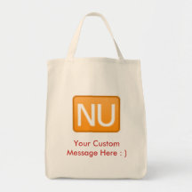 Marketing tote bag with custom messages
