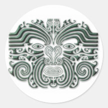 Maroi tattoo-stone round sticker