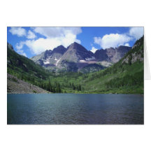 Maroon Bells CO Greeting Card