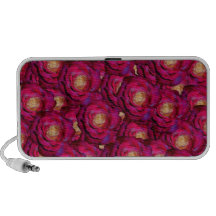 Maroon pink roses mp3 speakers