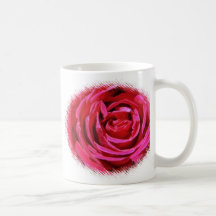 Maroon Rose Wedding Mug