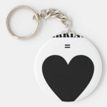 Marriage = Love Key Chains