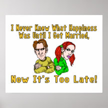Marriage Ruined Happiness Poster