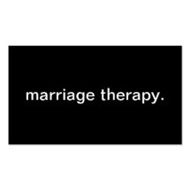 Marriage Therapy Business Card