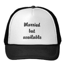 married but available mesh hat