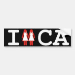 MARRIED IN CA LESBIAN -.png Bumper Stickers