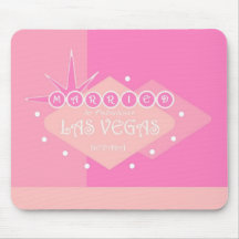 MARRIED IN FABULOUS LAS VEGAS MOUSEPAD