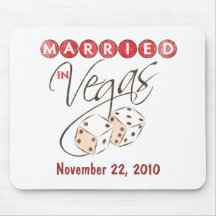 Married in Vegas Mousepad