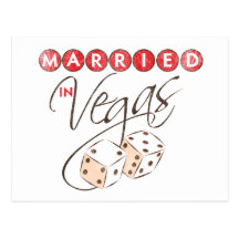 Married in Vegas Post Card