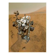 Mars Rover Curiosity at Rocknest Post Card