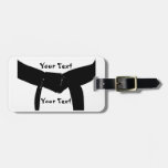 Martial Arts Black Belt Gear Bag Tag
