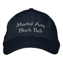 Martial Arts Black Belt Hat Baseball Cap