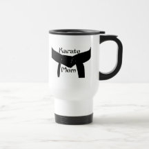 Martial Arts Black Belt Karate Mum Travel Mug