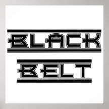 Martial Arts Black Belt Poster Print