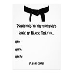 Martial Arts Black Belt Promotion Test Invitation