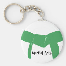 Martial Arts Green Belt  Keychain