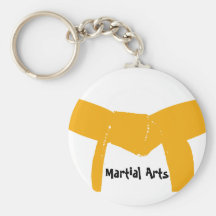 Martial Arts Orange Belt Keychain