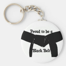 Martial Arts Proud to be a Black Belt Keychain