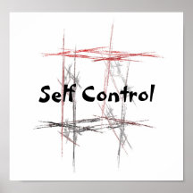 Martial Arts Self Control Poster
