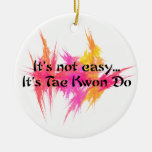 Martial Arts Taekwondo Round Ornament