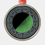 Martian Money 8 Faces Flying Saucer Christmas Tree Ornaments