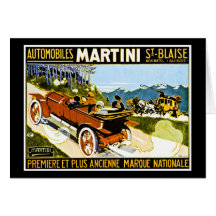 Martini Automobiles St. Blaise Greeting Card