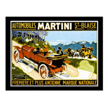Martini Automobiles St. Blaise Postcard
