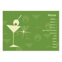 Martini Dazzle - Chubby Business Cards