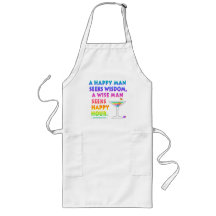 MARTINI ZEN: Wise Man Seeks Happy Hour Apron