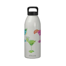 Martinis Reusable Water Bottle