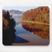 Martins Fork Lake in Autumn Mousepads