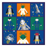 Martzkins In Outer Space Birthday Party Invitation