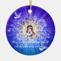 Mary and Jesus Christmas Ornament