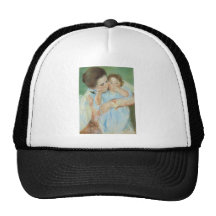 Mary Cassatt Mother and Child Mother's Day Card Mesh Hats