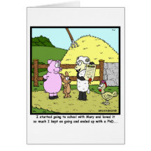 Mary had a little lamb... greeting cards