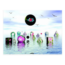 MARY JANES WATER GARDEN POST CARD