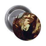 Mary Magdalene By Daumier Honoré Button