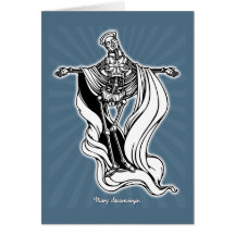 Mary Steam Virgin Greeting Cards