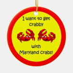 Maryland Crabs Christmas Ornament