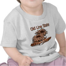 Maryland Old Line State Flowers T-shirts