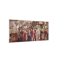 Masaccio - The Tribute Money Stretched Canvas Prints