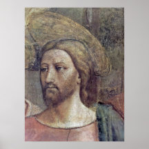 Masaccio - The Tribute Money detail: Christ Posters