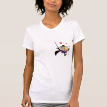 masked man with sword cartoon t-shirts