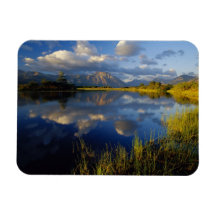 Maskinonge Lake in Waterton Lakes National Park Rectangle Magnets